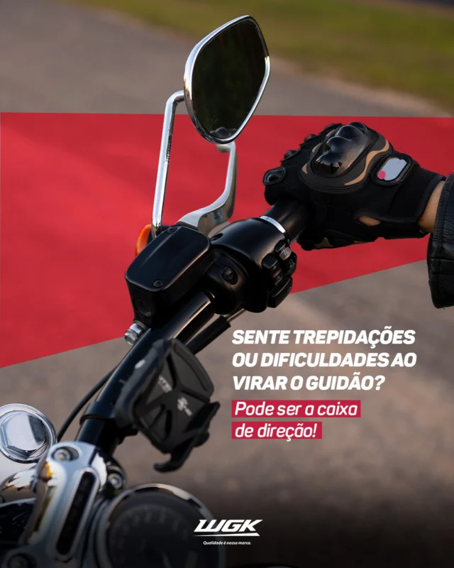 Se o guidão está duro, instável ou trepidando, é hora de verificar a caixa de direção!  Ela é essencial para um controle preciso e uma pilotagem segura. Uma peça desgastada compromete sua experiência na estrada e pode colocar sua segurança em risco.

📢 Aposte na qualidade WGK e garanta movimentos suaves, estabilidade e mais conforto na condução!

#wgk #segurancanotransito #motos #peçaswgk #caixadedirecao