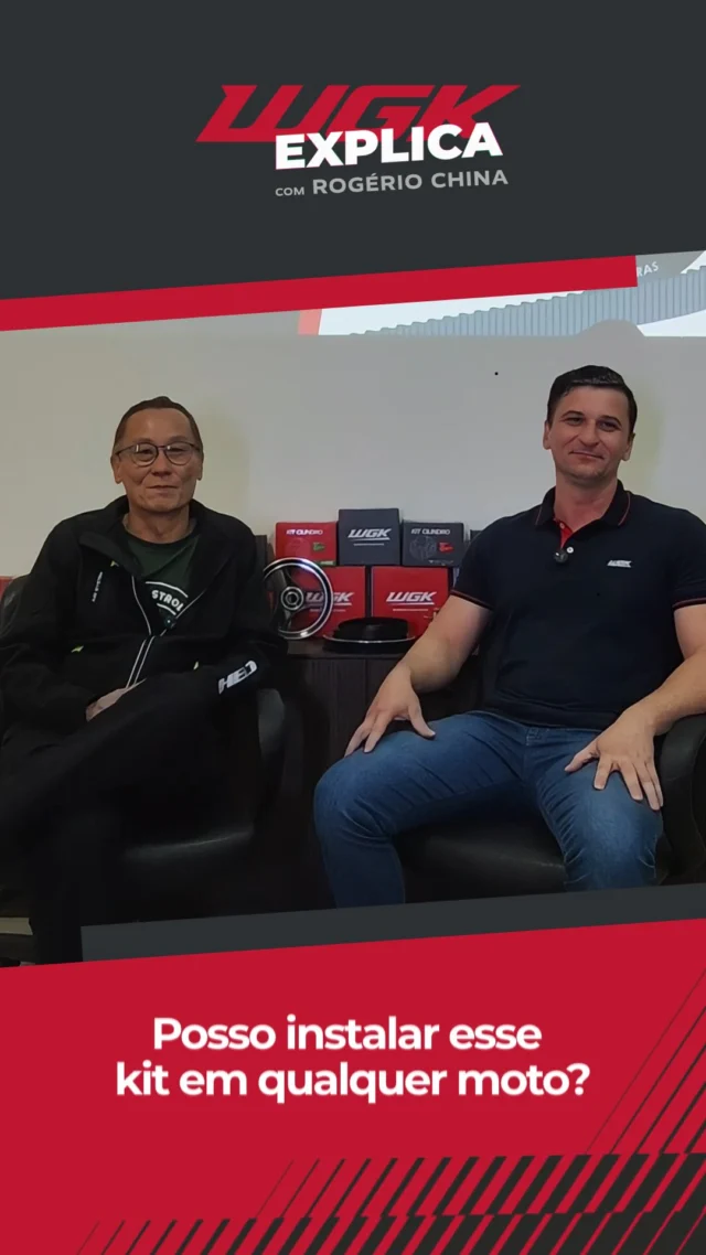 Mais uma pergunta enviada pelos seguidores do Rogério China chegou ao nosso especialista técnico.

Posso instalar o Kit Relação com Correia em qualquer moto?

Neste episódio, o Rogério China conversa com o Cristiano, do departamento técnico da WGK, que explica por que cada motocicleta exige um conjunto desenvolvido para suas características e especificações.

Entenda como a aplicação correta do Kit Relação com Correia influencia diretamente no desempenho, na segurança e no funcionamento do sistema de transmissão.

▶️ Dê o play e descubra por que existe uma relação específica para cada moto.

WGK: Qualidade é a nossa marca.

#WGKIndustria #Motopeças #NossoJeitoWGK #IndústriaBrasileira